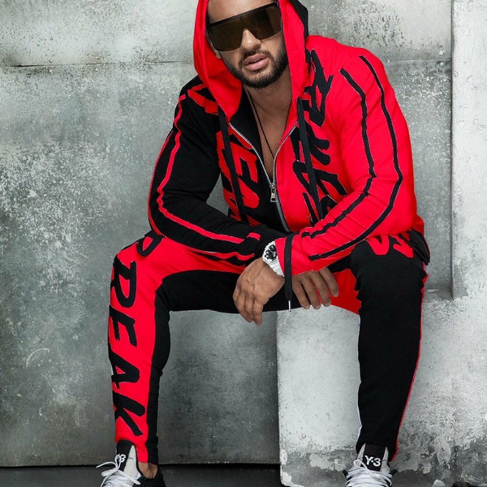 Men Sport Suit joggers and hoodie set asian size XXL